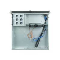 CHIEFTEC skříň Rackmount 2U UNC-210, mATX, half height PCI slots,  Black, zdroj PSF-400B (400W)