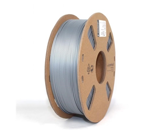 GEMBIRD Tisková struna (filament) PLA PLUS, 1,75mm, 1kg, stříbrná