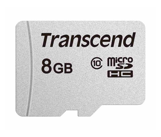 TRANSCEND MicroSDHC karta 8GB 300S, Class 10, bez adaptéru