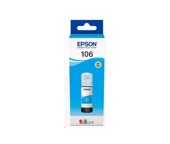 EPSON ink bar 106 EcoTank Cyan ink bottle