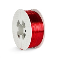 VERBATIM 3D Printer Filament PET-G 1.75mm, 327m, 1kg red transparent