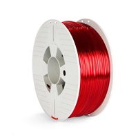 VERBATIM 3D Printer Filament PET-G 2.85mm, 123m, 1kg red transparent