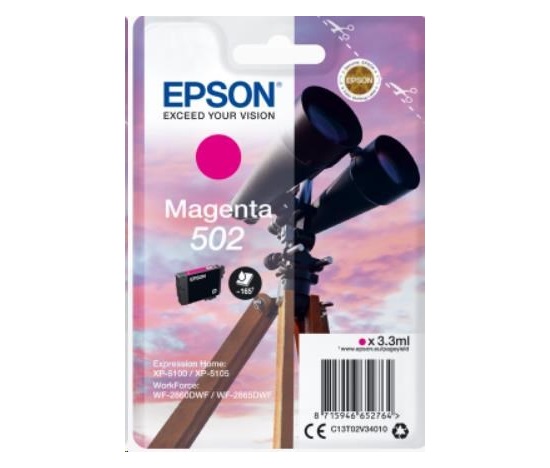 EPSON ink bar Singlepack "Dalekohled" Magenta 502 Ink