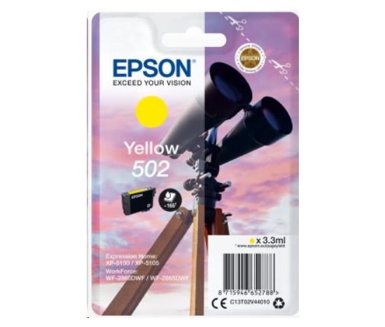 EPSON ink bar Singlepack "Dalekohled" Yellow 502 Ink