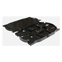 Optická vana výsuvná 1U, 24x SC simplex (24x LC duplex, 24x E2000) s kazetou pro 24 svarů, černá