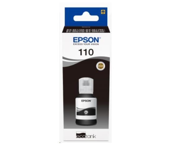 EPSON Ink 110 EcoTank Pigment black ink bottle (6000 stran)