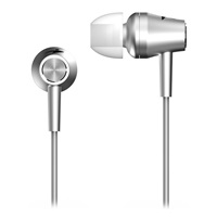 GENIUS sluchátka s mikrofonem HS-M360, stříbrná