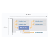 QNAP QM2-4P-384 rozšiřující karta 4xM.2 NVMe 2280 PCIe Gen3x4 pro PC i NAS