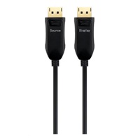 PREMIUMCORD Optický DisplayPort 1.4 přípojný kabel M/M, zlacené konekt. 50m