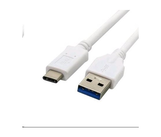 C-TECH kabel USB 3.0 AM na USB-C kabel (AM/CM), 2m, bílý