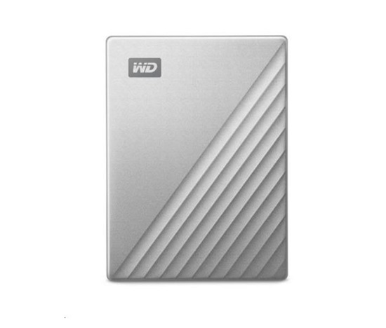 WD My Passport Ultra 4TB, Externí HDD, USB-C 3.0, stříbrná