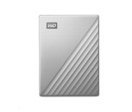 WD My Passport Ultra 2TB, Externí HDD, USB-C 3.0, stříbrná
