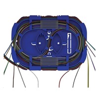 Optická kazeta OPTRONICS s hřebínky až pro 24 svarů, transparentní víčko, 2 výklopné držáky