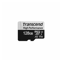 TRANSCEND MicroSDXC karta 128GB 330S, UHS-I U3 A2 + adaptér