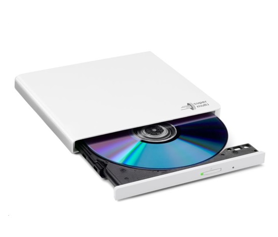 HITACHI LG - externí mechanika DVD-W/CD-RW/DVD±R/±RW/RAM GP57EW40, Slim, White, box+SW