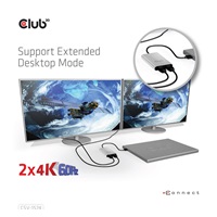 Club3D Adaptér Thunderbolt 3 na 2x HDMI 2.0 4K60Hz UHD