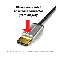 Club3D Kabel certifikovaný DisplayPort 1.4, HBR3, 8K60Hz (M/M), stříbrné koncovky, 4m, 24 AWG