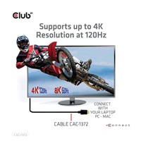 Club3D Kabel HDMI 2.1 Ultra High Speed HDMI™ 4K120Hz, 8K60Hz, 2m/ 6.56ft