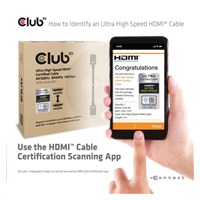 Club3D Kabel HDMI 2.1 Ultra High Speed HDMI™ 4K120Hz, 8K60Hz, 2m/ 6.56ft