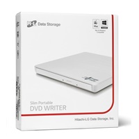 HITACHI LG - externí mechanika DVD-W/CD-RW/DVD±R/±RW/RAM GP60NW60, Slim, White, box+SW