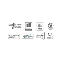 HITACHI LG - externí mechanika DVD-W/CD-RW/DVD±R/±RW/RAM/M-DISC GP70NS50, Blade Ultra Slim, Silver, box+SW