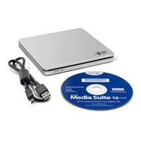 HITACHI LG - externí mechanika DVD-W/CD-RW/DVD±R/±RW/RAM/M-DISC GP70NS50, Blade Ultra Slim, Silver, box+SW