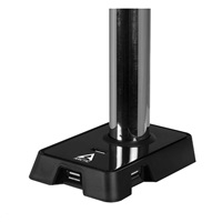 Arctic Z1 je flexibilní držák monitoru s dvěma rameny a USB hubem navržen tak, aby mohla být maximálně využita plocha pracovního stolu a LCD monitory nepřekážely. Ramena lze natáčet ve třech úrovních a rozsahu 360 stupňů pro dosažení maximální ergonomie.<br><br>LCD rozměr obrazovky: 13 - 27"<br>VESA: 75 / 100<br>Nosnost: 10kg x 2<br>Naklápění: +- 15 stupňů<br>Naklonění: 360 stupňů<br>Rotace: 360 stupňů<br>Výška stojanu: 410mm<br>Nastavitelnost: 113 - 413mm<br>Barva: černá<br>Rozměry(balení): 550x241x86 mm<br>Hmotnost: 4.60 kg