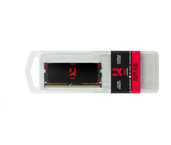 GOODRAM SODIMM DDR4 4GB 2400MHz CL15 SR IRDM, black