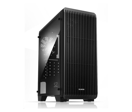 case Zalman miditower S2, ATX/mATX/Mini-ITX, bez zdroje, USB3.0, černá