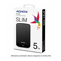 ADATA Externí HDD 2TB 2,5" USB 3.1 AHV320, bílý