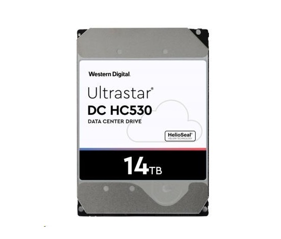 Western Digital Ultrastar® HDD 14TB (WUH721414AL5204) DC HC530 3.5in 26.1MM 512MB 7200RPM SAS 512E SE P3 (GOLD SAS)