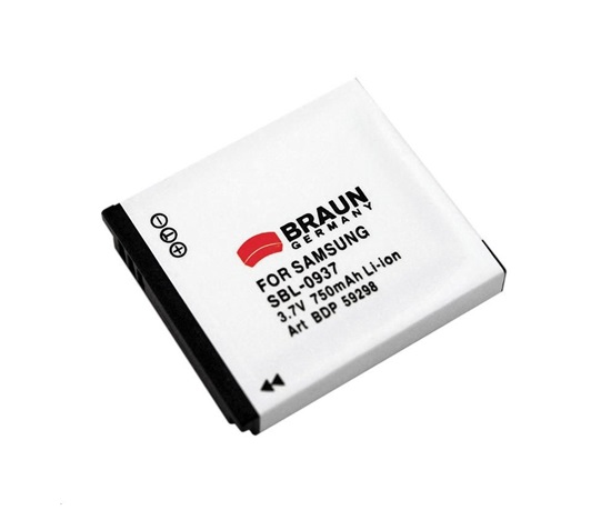 Braun akumulátor SAMSUNG SLB-0937, 750mAh