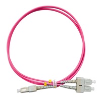 Duplexní patch kabel MM 50/125, OM4, SC-SC, LS0H, 2m