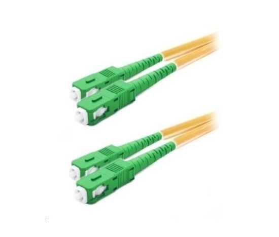 Duplexní patch kabel SM 9/125, OS2, SC(APC)-SC(APC), LS0H, 10m