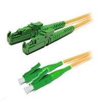 Duplexní patch kabel SM 9/125, OS2, E2000(APC)-LC(APC), LS0H, 2m