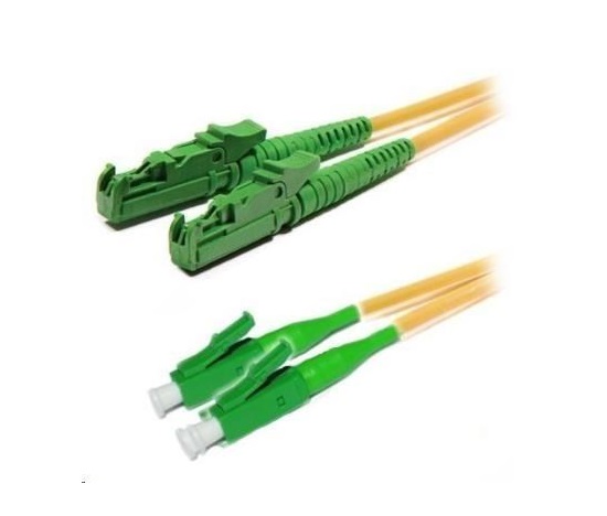 Duplexní patch kabel SM 9/125, OS2, E2000(APC)-LC(APC), LS0H, 2m