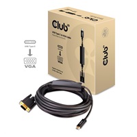 Club3D DISPLAY PORT 1.1A MALE TO VGA FEMALE ACTIVE ADAPTER