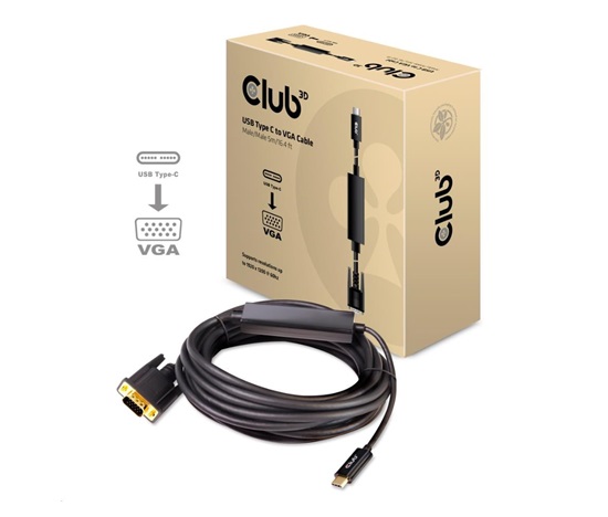 Club3D DISPLAY PORT 1.1A MALE TO VGA FEMALE ACTIVE ADAPTER