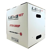 Optický kabel LEXI-Net DROP FTTx, 8x 9/125 SM, G.657A1, LS0H, černý, cívka 1km