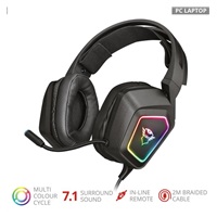 TRUST Sluchátka s mikrofonem GXT 450 Blizz RGB 7.1 Surround Gaming Headset