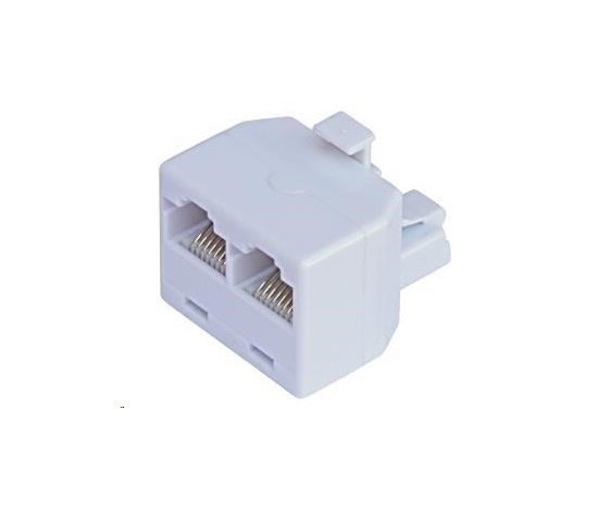 Rozdvojka RJ45, 1x8p8c/2x8p8c - telefonní