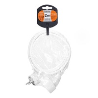 Solight prodlužovací přívod - spojka, 1 zásuvka, 2m, 3 x 1mm2, bílá
