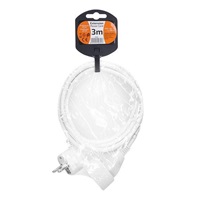 Solight prodlužovací přívod - spojka, 1 zásuvka, 3m, 3 x 1mm2, bílá