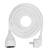 Solight prodlužovací kabel - spojka, 1 zásuvka, bílá, 10m