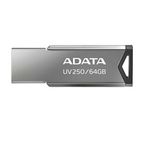 ADATA Flash Disk 64GB UV250, USB 2.0 Dash Drive, stříbrná