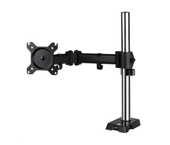 Arctic Z1 je flexibilní držák monitoru s ramenem a USB hubem navržen tak, aby mohla být maximálně využita plocha pracovního stolu a LCD monitor nepřekážel. Rameno lze natáčet ve třech úrovních a rozsahu 360 stupňů pro dosažení maximální ergonomie.

LCD rozměr obrazovky: 13 - 27"
VESA: 75 / 100
Nosnost: 10kg
Naklápění: +- 15 stupňů
Naklonění: 360 stupňů
Rotace: 360 stupňů
Výška stojanu: 410mm
Nastavitelnost: 113 - 413mm
Barva: černá
Rozměry: 535x170x100mm
Hmotnost: 3.10 kg