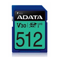 ADATA SDXC karta 512GB Premier Pro UHS-I U3 Class 10 (R:95/W:60 MB/s)