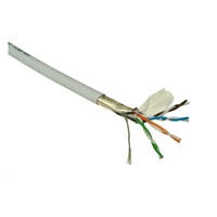 FTP kabel PlanetElite, Cat5E, licna(lanko), PVC, Dca, šedý, 305m
