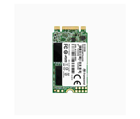 TRANSCEND Industrial SSD MTS430S 512GB, M.2 2242, SATA III 6Gb/s, TLC