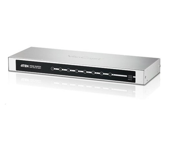 ATEN 8 port HDMI video switch, přenos na větší vzdálenosti do 20m, DO